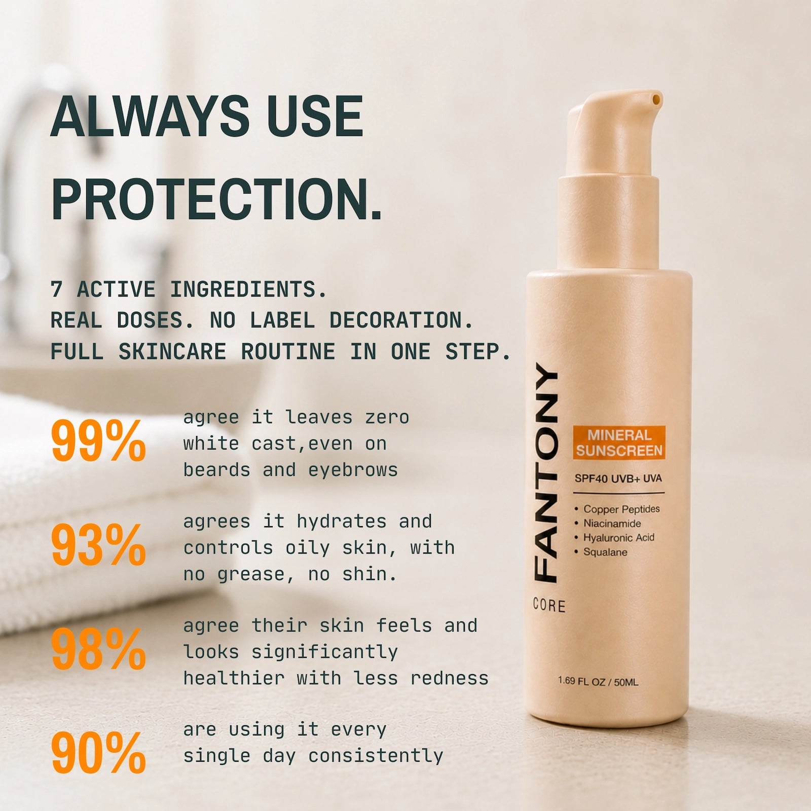 #1 Invisible Mineral SPF with Moisturiser