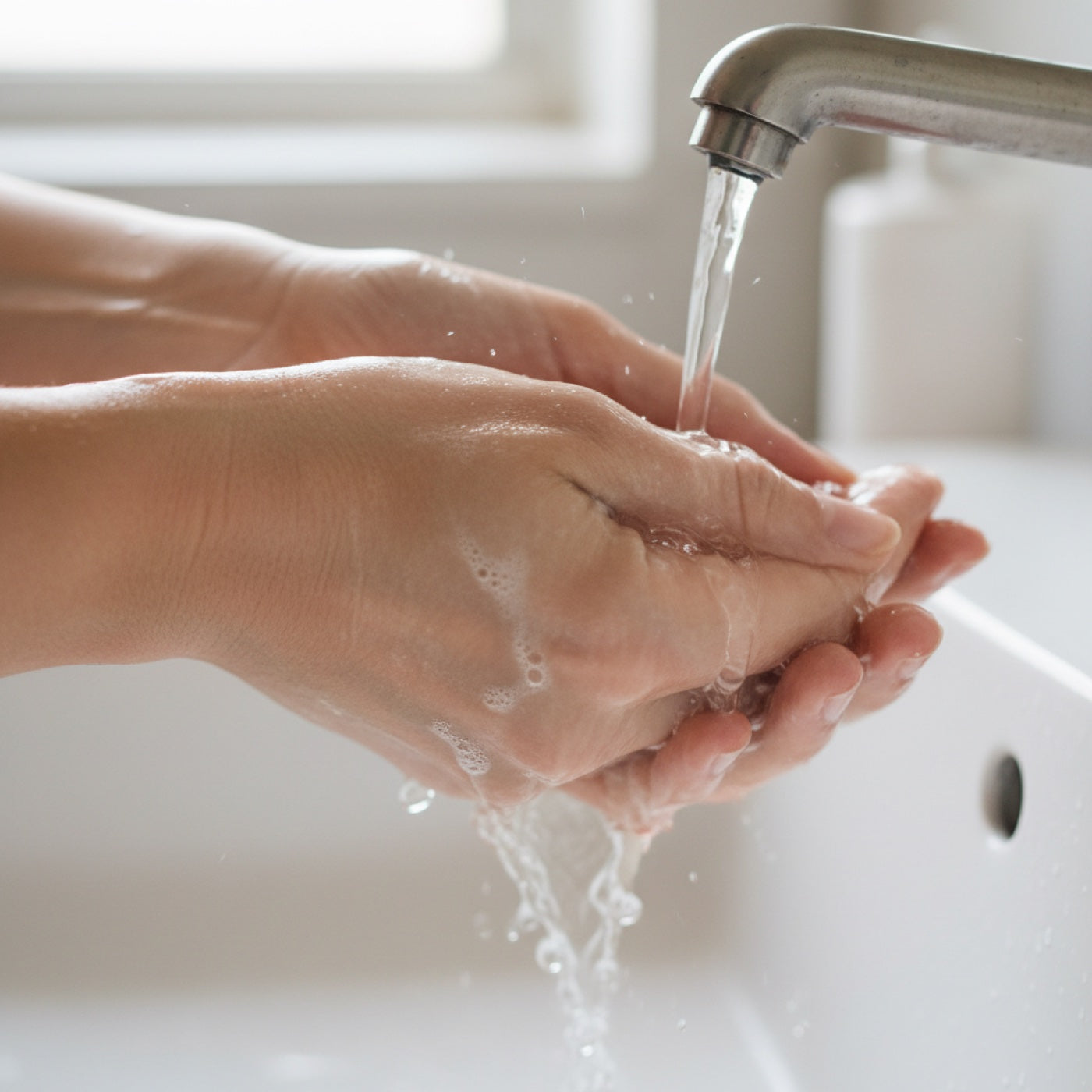 Step 3 rinse with water
